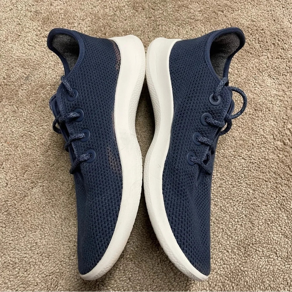 Allbirds Men's Tree Runners Marine Blue (White Sole) size 11 - Picture 9 of 15